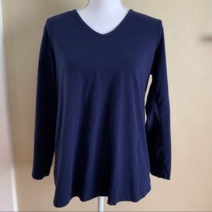 Motherhood Cotton Spandex Comfortable V Neck Long Sleeve Normcore Large